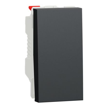 Schneider Electric Anthracite Push Button Light Switch, 1 Gang, Unica [NU310654]; 432-798