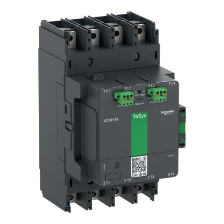 Schneider Electric TeSys TeSyS G Contactor, 24 V Coil, 4-Pole, 330 A, 20 W, 4NO, 48 V [LC1G2254BEEA]; 432-828