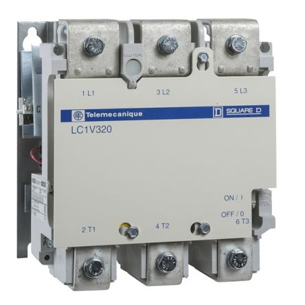 Schneider Electric TeSys LC1V Contactor, 220 V Coil, 3-Pole, 320 A, 160 kW, 3NO, 240 V [LC1V320P7]; 432-830