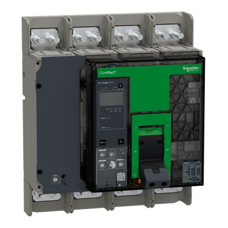 Schneider Electric, ComPacT MCCB 4P 630A, Breaking Capacity 30 kA, Fixed Mount [C063N45AFM]; 432-846