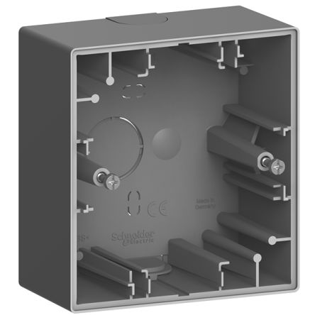 Schneider Electric D-Life Grey ABS Back Boxes,  Surface Mount, 1 Gangs [MTN4014-6534]; 432-883