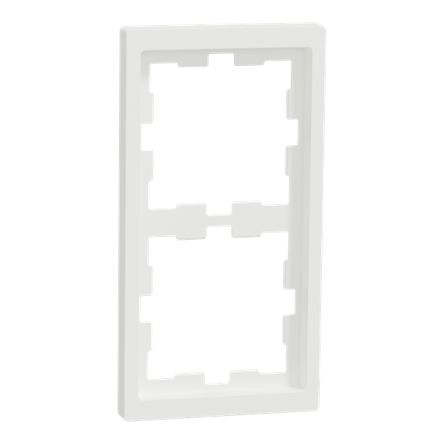 Schneider Electric White 2 Gang Frame [MTN4020-6537]; 432-887