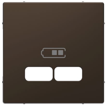 Schneider Electric Brown 2 Gang Cover Plate [MTN4367-6052]; 432-903