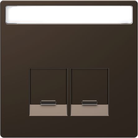 Schneider Electric Brown 2 Gang Cover Plate [MTN4574-6052]; 432-906