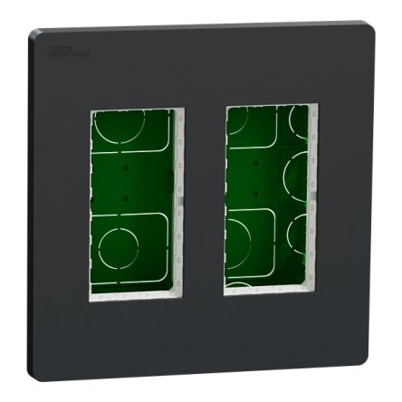 Schneider Electric Unica Anthracite Grey ABS Back Boxes, Flush Mount Mount, 165 x 165 x 62mm [NU172454]; 432-926