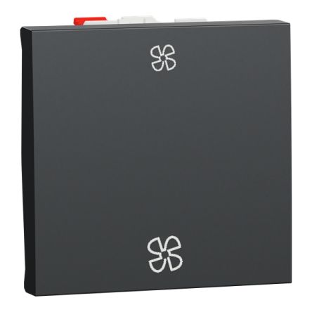 Schneider Electric Anthracite Rocker Light Switch, 2 Way, 1 Gang, Unica [NU320354VMC]; 432-932