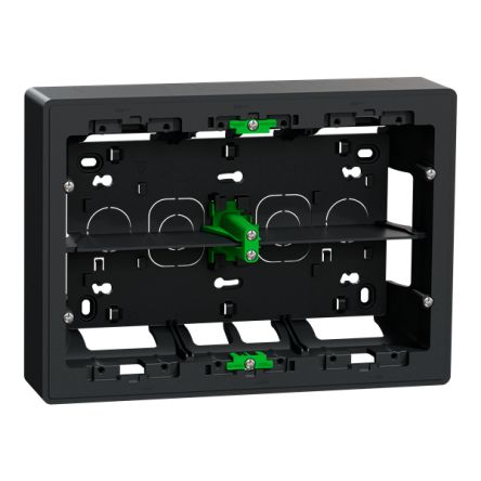 Schneider Electric Unica Anthracite Grey ABS Back Boxes,  Surface Mount, 165 x 230 x 50mm [NU821854]; 432-944