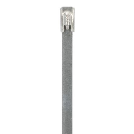 NEMIQ Cable Tie, Stainless Steel Cable Tie, 201mm x 7.9 mm, Steel 316 Stainless Steel, Pk-50 [ST2-200-LHD-YT]; 433-159