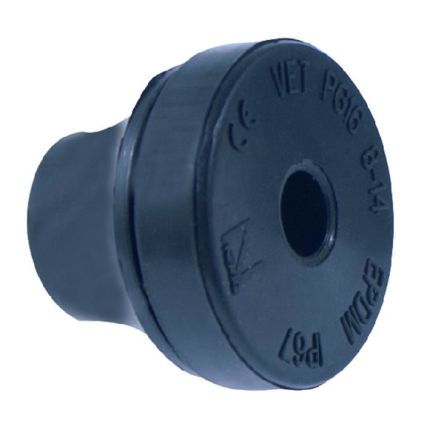 NEMIQ VET Black EPDM Rubber 47mm Round VET M40 SV EPDM [VET M40 SV EPDM]; 433-195