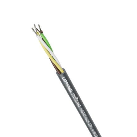 Lapp UNITRONIC Series Data Cable, 3 Cores, 0.34 mm², Unscreened, 22 AWG, Unshielded Shield, Unitronic LiYY Cable [0022603]; 433-303