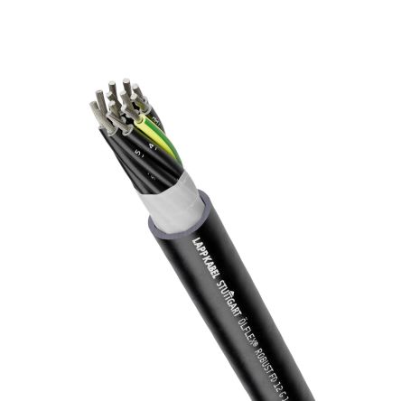 Lapp Olflex Robust Control Cable, 2 Cores, 0.5 mm², Unscreened, Black Thermoplastic Elastomers TPE Sheath, 20 AWG [0026536]; 433-331