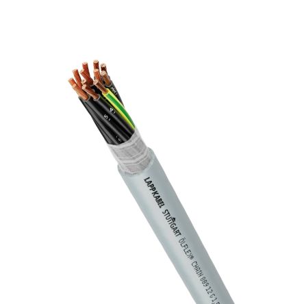 Lapp Olflex Chain 809 Control Cable, 3 Cores, 0.75 mm², Unscreened, Grey PVC Sheath, 19 AWG [1026709]; 433-349