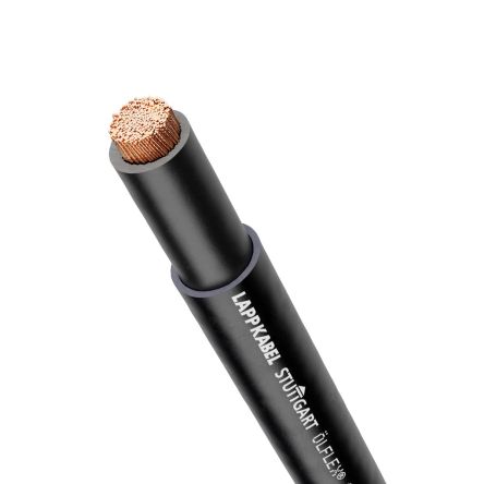 Lapp Olflex Chain 809 Control Cable, 1 Cores, 10 mm², Unscreened, Black PVC Sheath, 8 AWG [1062902]; 433-357