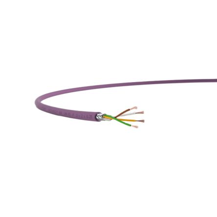 Lapp UNITRONIC BUS Series Bus Cable, 4 Cores, 0.25 mm², Screened, 24 AWG, Copper Braid Shield, CAN-Bus Cable [2170273]; 433-369