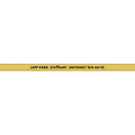 Lapp UNITRONIC BUS Series Bus Cable, 2 Cores, 1.5 mm², Unscreened, 16 AWG, Unshielded Shield, Flat Cable [2170830]; 433-381