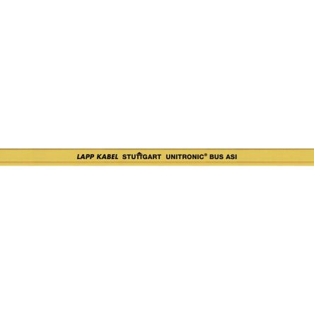 Lapp UNITRONIC BUS Series Bus Cable, 2 Cores, 1.5 mm², Unscreened, 16 AWG, Unshielded Shield, Flat Cable [2170842]; 433-383