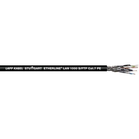 LappETHERLINE Cat7, Black Unterminated to, S/FTP Shielded, Unterminated Polyethylene Sheath [2170978]; 433-391