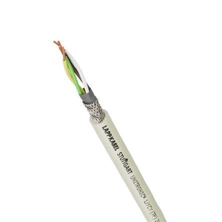 Lapp UNITRONIC Series Data Cable, 4 Cores, 1 mm², Screened, 18 AWG, Copper Braid Shield, Unitronic LiYCY Cable [0035830]; 433-451