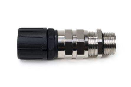 HellermannTyton HG16-SCG Series Black Nylon Cable Gland, M16 Thread, 4.5mm min., 10mm max., IP66 [166-21501]; 433-465