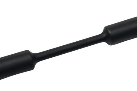 HellermannTyton Heat Shrink Tubing, Black 6mm Sleeve Dia. x 150m Length 3:1 Ratio, TF31 Series [333-40600]; 433-518