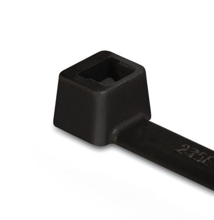 HellermannTyton Cable Tie, 148mm x 3.6 mm, Black Nylon, Pk-100 [112-03060]; 433-534