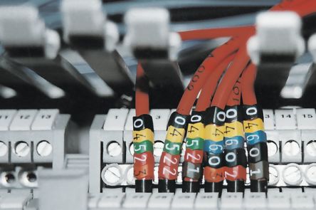 HellermannTyton HGDC4-9 Suspend Cable Marker, Yellow, Pre-printed "0", 4 → 9mm Cable, for Cable And Wire, [515-03604]; 433-672