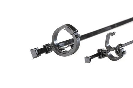 HellermannTyton Cable Tie, 390mm x 7.6 mm, Black Nylon, Pk-200 [156-03382]; 433-717