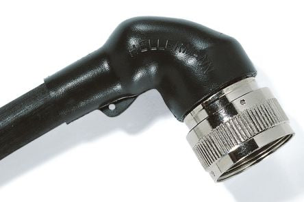 HellermannTyton Right Angle Shape VG Style Black, Polyolefin Cross Linked (POX) Adhesive Lined, 24mm [411-52573]; 433-758