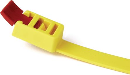 HellermannTyton Cable Tie, 752mm x 13 mm, Yellow Nylon, Pk-25 [115-00000]; 433-769