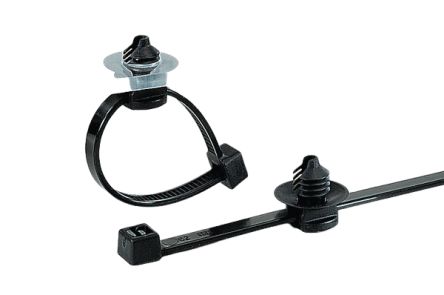 HellermannTyton Cable Tie, 305mm x 4.7 mm, Black Nylon, Pk-500 [150-31096]; 433-771