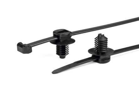 HellermannTyton Cable Tie, 200mm x 4.6 mm, Black Nylon, Pk-500 [150-31099]; 433-773