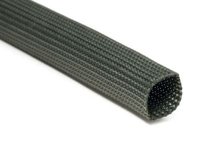 HellermannTyton Expandable Braided PMPI Green Cable Sleeve, 6mm Diameter, 100m Length, HEGMANWO-06 Series [170-02002]; 433-783