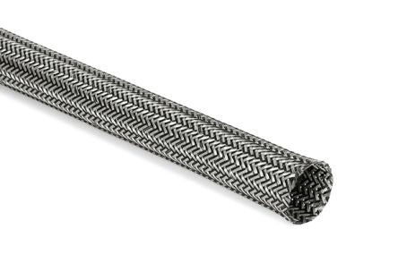 HellermannTyton Expandable Braided Polyester Black Cable Sleeve, 18mm Diameter, 50m Length, HEGEMIP18 Series [173-01800]; 433-792