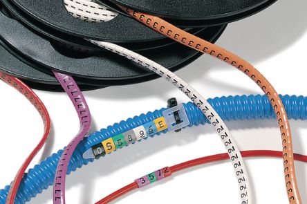 HellermannTyton HODS85 Suspend Cable Marker, Yellow, Pre-printed "9", 1.8 → 6.3mm Cable, for AT1, AT2 or AT3 [531-07934]; 433-883