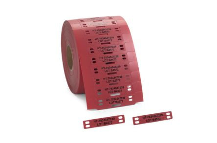 HellermannTyton TAGPU Cable Tie Cable Marker, Red, Pre-printed "Ladder Style", for Large Cable Bundles And Wires, [556-80512]; 433-901