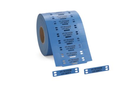HellermannTyton TAGPU Cable Tie Cable Marker, Blue, Pre-printed "Ladder Style", for Large Cable Bundles And Wires, [556-80513]; 433-903