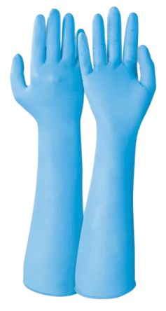 Honeywell Safety SIVOCHEM 759 Blue Nitrile Chemical Resistant, General Purpose Work Gloves, Size 8 [759-8]; 434-391