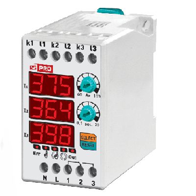 RS PRO Current Monitoring Relay, Three Phase, 1NO/1NC, DIN Rail Mount [0]; 434-506