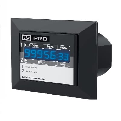 RS PRO Counter, Display, 7 Digit LED, 50, 60Hz, 160 → 240 V ac, 24 V ac/dc [0]; 434-511
