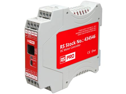 RS PRO 960 W Motor Controller, 12 → 24 V dc, 1 Phase, 40 A, Motor Managment Function, 24 V dc [0]; 434-546