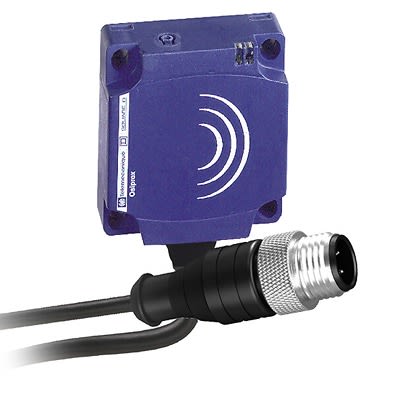 Telemecanique Sensors Inductive Flat Proximity Sensor, 25 mm Detection, PNP NO, 12 → 24 V dc [XS8C1A1PAL01M12]; 434-666