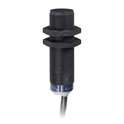 Telemecanique Sensors Inductive Threaded Barrel Proximity Sensor, M18, 8 mm Detection, 2-Wire NO, 24 to 240 V dc [XS4P18MA230L1]; 434-667