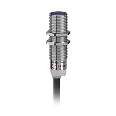Telemecanique Sensors Inductive Threaded Barrel Proximity Sensor, M12, 4 mm Detection, PNP NC, 12 → 24 V dc [XS112B3PBL2]; 434-722