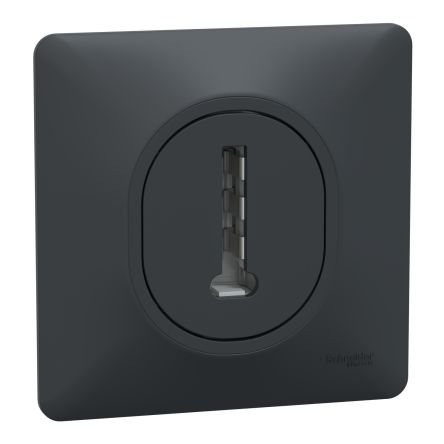 Schneider Electric Black Telephone Socket 1-way [S340496]; 438-776