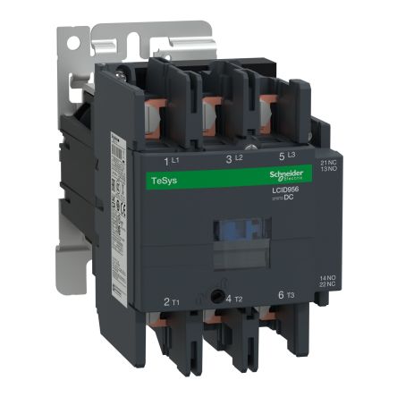 Schneider Electric TeSys TeSyS D Contactor, 110 V dc Coil, 3-Pole, 125, 25 kW, 1 NC + 1 NO, 690 V ac [LC1D956FD]; 438-782