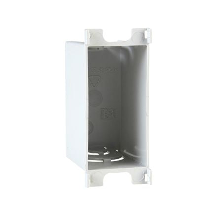 Schneider Electric Unica White Polyamide 6 Back Boxes, IP20, Fixing Clip Mount, 1 Gangs, 50 x 35 x 26.5mm [MGU8.601]; 438-796