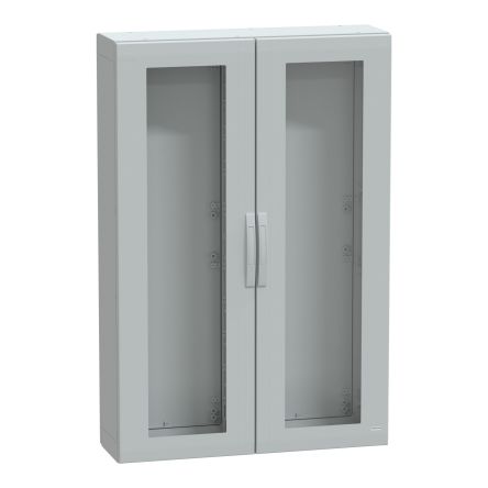 Schneider Electric PanelSeT Series Fibreglass Double Reinforced Polyester Double-Door-Door Floor Standing Enclosure, [NSYPLA15103TG]; 438-805