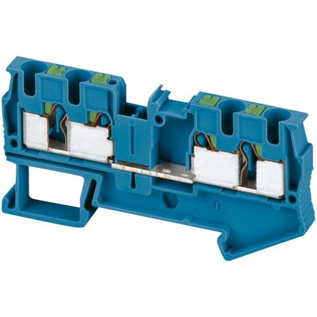 Schneider Electric NSYTRP44BL Linergy TR Series Blue, 4mm², 1-Level, Push In Termination [NSYTRP44BL]; 438-808