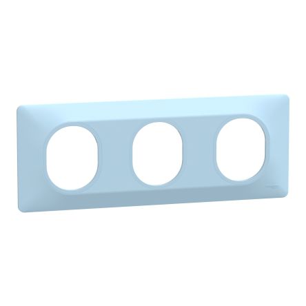 Schneider Electric Blue 3 Gang Cover Plate [S320706C]; 438-814