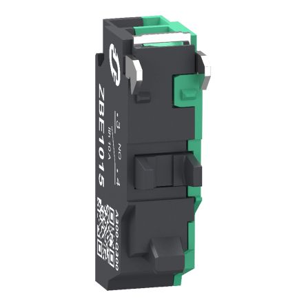 Schneider Electric Harmony Series Contact Block for Use with Push Button, 300V, 1 NO [ZBE1015TQ]; 438-819